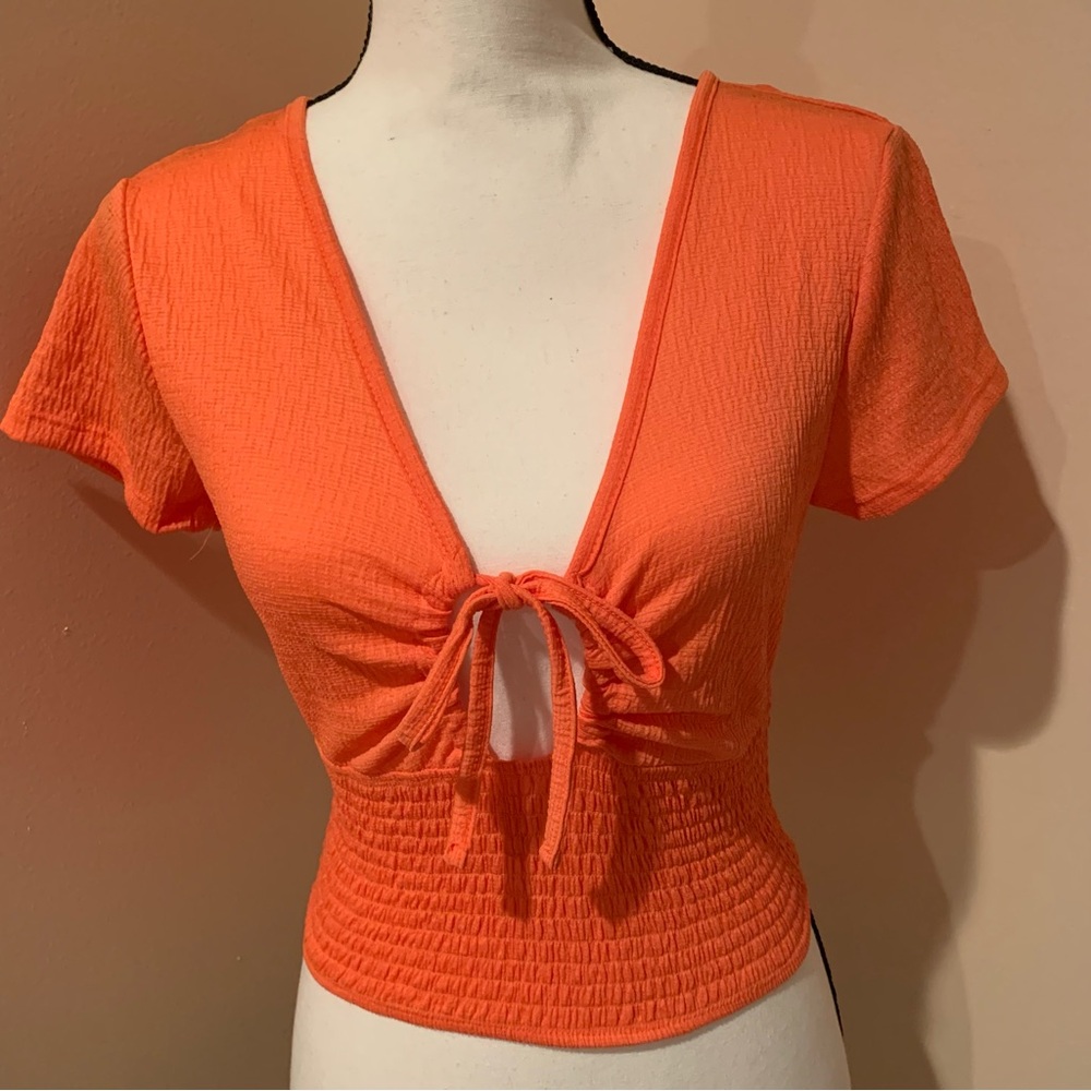 Cute Jolie and Joy Summery Orange Top